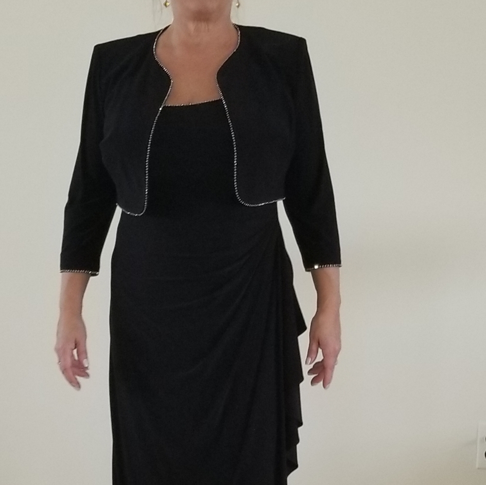 Evening gown with bolero jacket